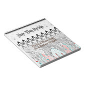 Brautparty Geschenke Kunst drucken Notizblock (angewinkelt)