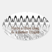 Brautparty Geschenke Kunst drucken Ovaler Aufkleber (Vorderseite)