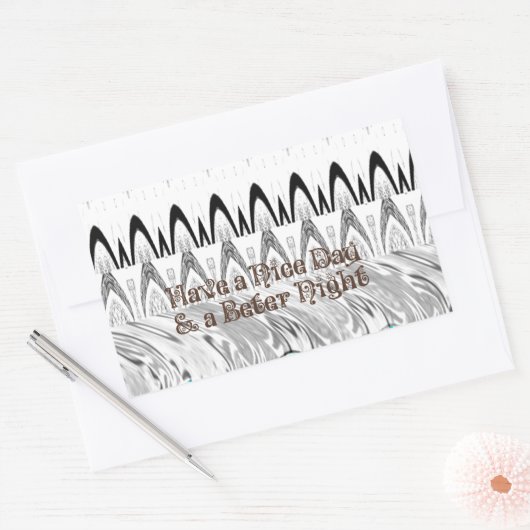 Brautparty Geschenke Kunst drucken Rechteckiger Aufkleber (Umschlag)