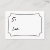 Brautparty-Geschenkkarte für lässiges Skript anzei Begleitkarte (Rückseite)