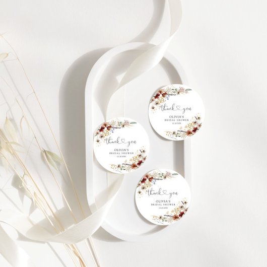 Brautparty-Geschenkmarke für Tiny Wildblume Geschenkanhänger