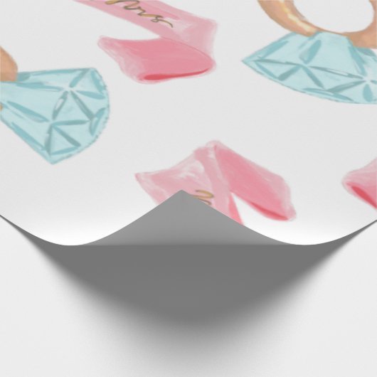 Brautparty Geschenkpapier (Ecke)