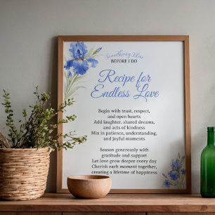 Brautparty-Geschenkrezept für endlose Liebe Poster