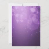 Brautparty Gipskraut Modernes Lila Einladung (Rückseite)