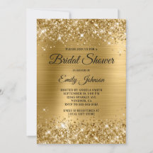 Brautparty Glittery Gold Foil Extravagantes Skript