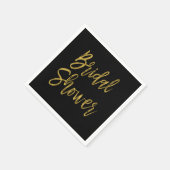 Brautparty Gold Foil Geburtstag Napkins Serviette (Ecke)