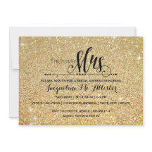 Brautparty Gold Glitzer Future Frau Modern Fab