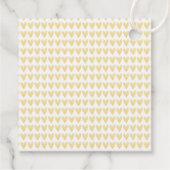 Brautparty Gold Hearts Geschenkanhänger (Rückseite)