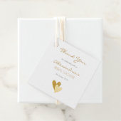 Brautparty Gold Hearts Geschenkanhänger (Beispiel)