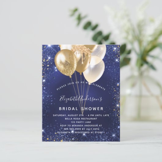 Brautparty-Goldballons (Stehend Vorderseite)