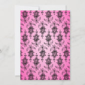 Brautparty Goldfoil Arabian Einladung (Rückseite)