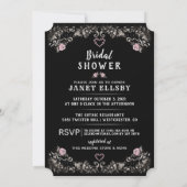 Brautparty Gothic Skeleton Bride Einladung (Rückseite)