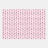 Brautparty Gowns Wedding Bridesmaid Flower Girl Geschenkpapier Set (Vorderseite 2)