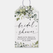 Brautparty Greenery Elegant Vielen Dank Geschenkanhänger (Vorderseite)