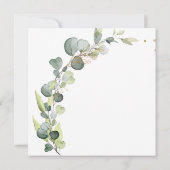 Brautparty Greenery Eucalyptus Succulent Save The Date (Rückseite)