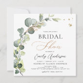Brautparty Greenery Eucalyptus Succulent Save The Date (Vorderseite)