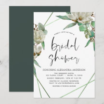 Brautparty Greenery Magnolia