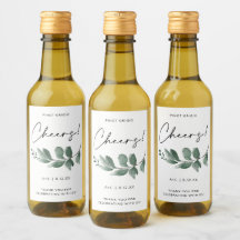 Brautparty Greenery Minimalistisch Handwriting