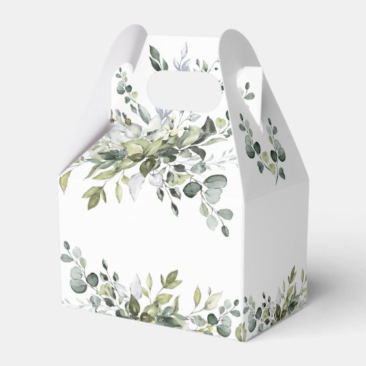 Brautparty Grüne Weinkultur und Erde Geschenkschachtel (Rückseite)