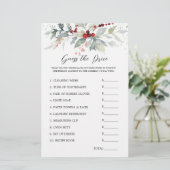 Brautparty Guess Price Winter Berries Foliage Briefpapier (Stehend Vorderseite)