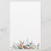 Brautparty Guess Price Winter Berries Foliage Briefpapier (Rückseite)