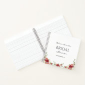 Brautparty Guest, Wasserfarbe Peony Notizblock (Innenseite)