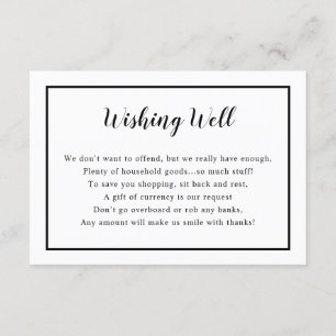 Brautparty Gute Karte wünschen   Sonderfarbe