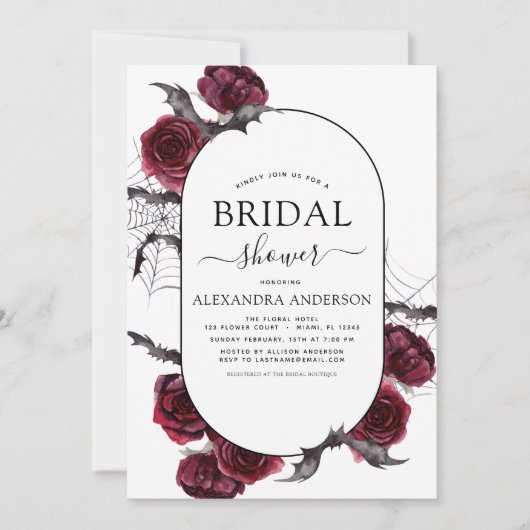 Brautparty Halloween Herbst Herbst Einladung (Vorderseite)