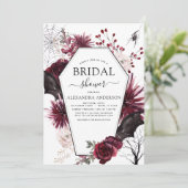 Brautparty Halloween Herbst Herbst Einladung (Stehend Vorderseite)