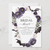 Brautparty Halloween Lila Herbst Herbst Einladung (Vorderseite)