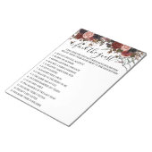 Brautparty Halloween Notizblock (angewinkelt)