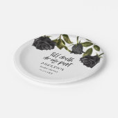 Brautparty Halloween Pappteller (Schrägansicht)