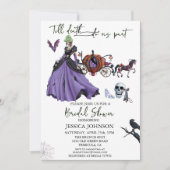 Brautparty Halloween Zombie Bride Princess in Einladung (Vorderseite)