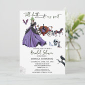 Brautparty Halloween Zombie Bride Princess in Einladung (Stehend Vorderseite)