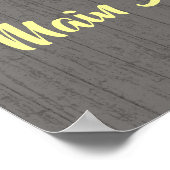 Brautparty "Haupt Squeeze Pink Lemonade" Willkomme Poster (Ecke)