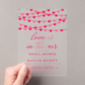 Brautparty "Hearts" für String-Liebe ändern Acryleinladungen (Insitu (Handheld))