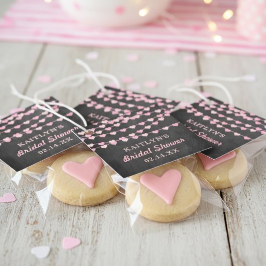 Brautparty "Hearts" für String-Liebe ändern Geschenkanhänger