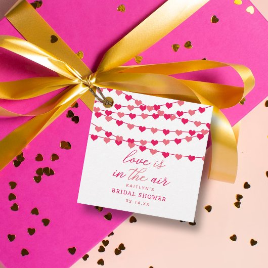 Brautparty "Hearts" für String-Liebe ändern Geschenkanhänger