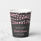 Brautparty "Hearts" für String-Liebe ändern Pappbecher (Rückseite)
