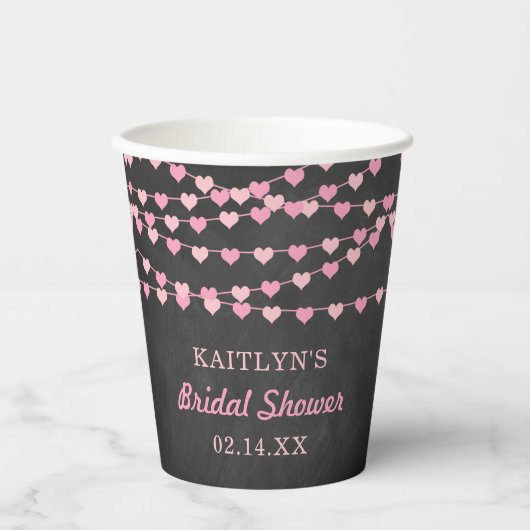 Brautparty "Hearts" für String-Liebe ändern Pappbecher (Vorderseite)