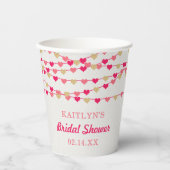 Brautparty "Hearts" für String-Liebe ändern Pappbecher (Vorderseite)