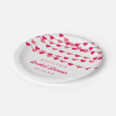 Brautparty "Hearts" für String-Liebe ändern Pappteller (Schrägansicht)