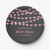 Brautparty "Hearts" für String-Liebe ändern Pappteller (Vorderseite)