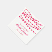 Brautparty "Hearts" für String-Liebe ändern Serviette (Ecke)