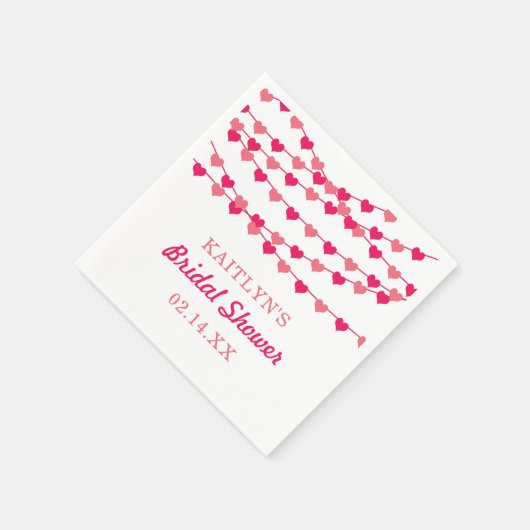 Brautparty "Hearts" für String-Liebe ändern Serviette (Ecke)