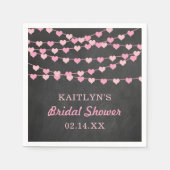 Brautparty "Hearts" für String-Liebe ändern Serviette (Vorderseite)