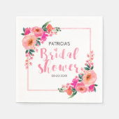 Brautparty Hellrosa Serviette (Vorderseite)