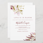 Brautparty Herbst Elegance Einladung (Vorne/Hinten)