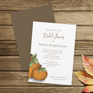 Brautparty Herbst Elegante Pumpkins Niedlich Einladung