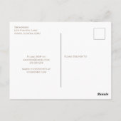 Brautparty Herbst Elegante Pumpkins Niedlich Postkarte (Rückseite)